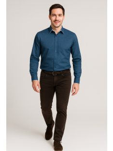 Thomas Jeans férfi ing kék, apró mintás Slim Fit