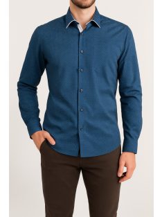 Thomas Jeans férfi ing kék, apró mintás Slim Fit