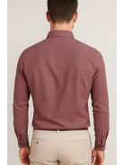 Thomas Jeans bordó mintás Slim Fit ing