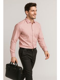 Thomas Jeans férfi slim fit ing púderrózsaszín