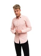 Pánska košeľa Thomas Jeans slim fit v pudrovo ružovej farbe