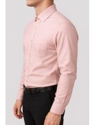 Pánska košeľa Thomas Jeans slim fit v pudrovo ružovej farbe