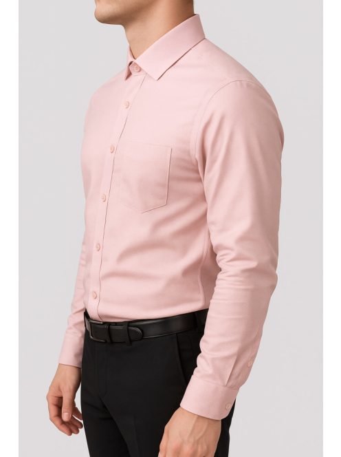 Pánska košeľa Thomas Jeans slim fit v pudrovo ružovej farbe