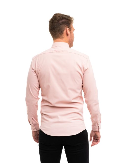Pánska košeľa Thomas Jeans slim fit v pudrovo ružovej farbe
