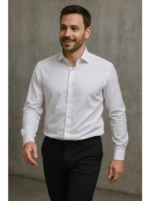 Pánska košeľa Thomas Jemas slim fit, biela
