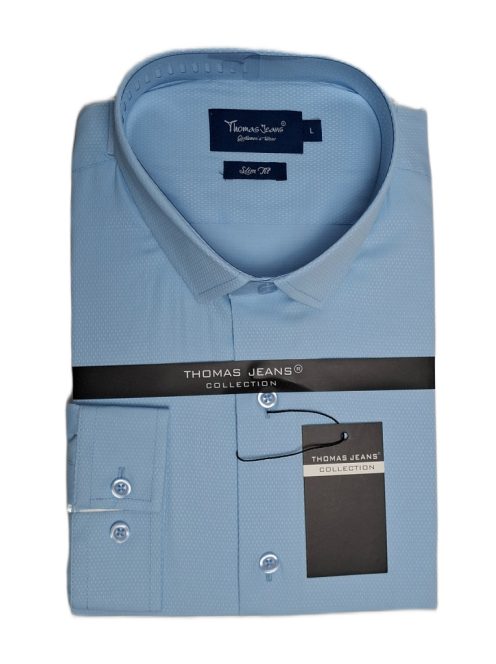 Pánska košeľa Thomas Jeans slim fit svetlo modrá