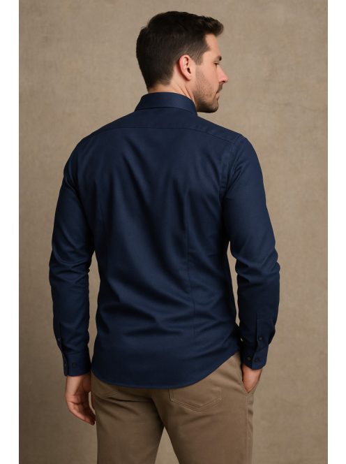 Pánska košeľa Thomas Jeans slim fit, tmavomodrá