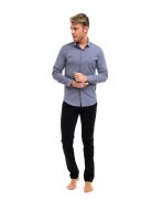 Pánska košeľa Thomas Jeans slim fit, tmavošedá