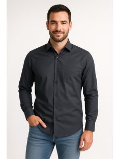 Thomas Jeans hosszú ujjú ing slim fit fekete