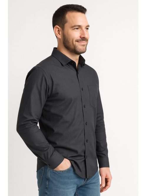 Pánska košeľa Thomas Jeans slim fit čierna