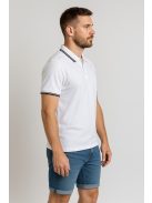 Biele tričko s golierom a vreckami od Thomas Jeans