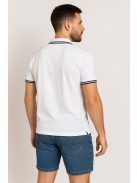 Thomas Jeans férfi fehér galléros zsebes póló fehér