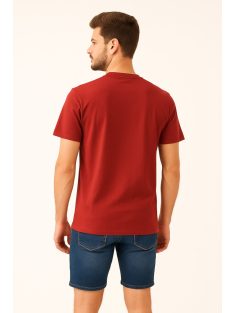 Thomas Jeans nagy feliratos meggypiros kerek nyakú póló