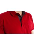 Thomas Jeans galléros póló piros zsebbel