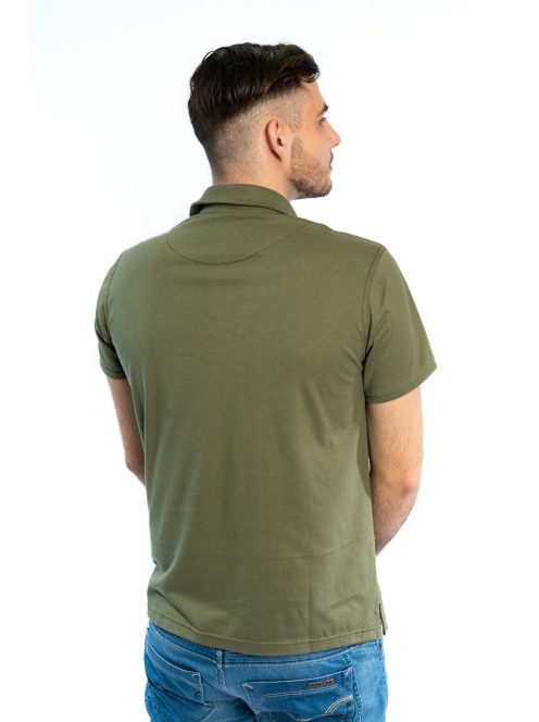 Thomas Jeans galléros póló zöld zsebbel