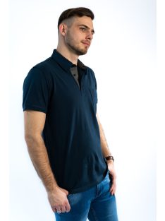 Polo tričko Thomas Jeans s golierom, tmavomodré s vreckom