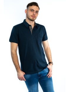 Polo tričko Thomas Jeans s golierom, tmavomodré s vreckom