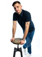 Thomas Jeans galléros póló sötétkék zsebbel