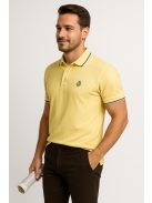 Tričko Thomas Jeans s piké golierom, bledožlté
