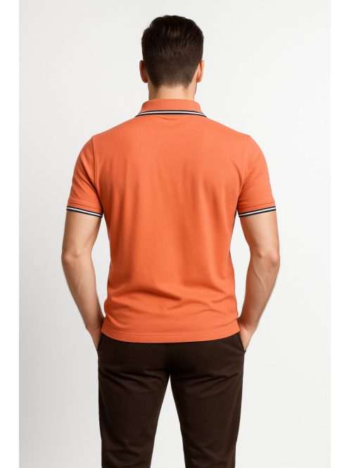 Thomas Jeans piké galléros póló barackvirág színű