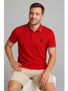 Tričko Thomas Jeans s piké a červeným golierom