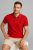 Thomas Jeans piké piros galléros póló