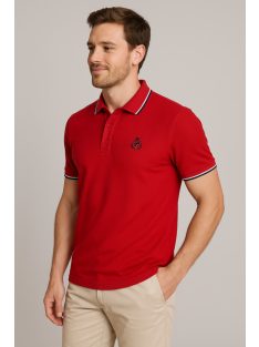 Thomas Jeans piké piros galléros póló