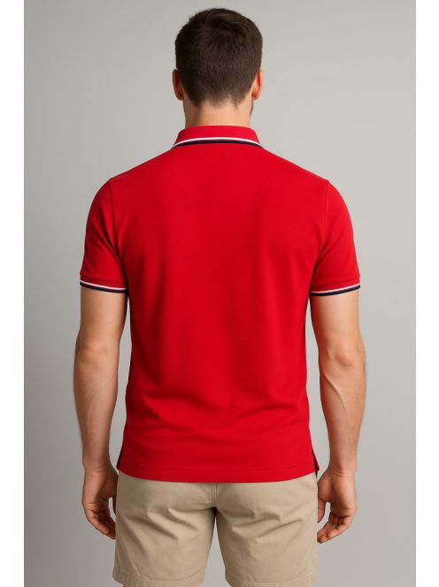 Thomas Jeans piké piros galléros póló