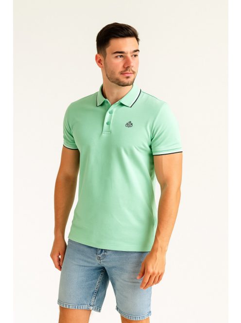 Thomas Jeans piké galléros póló mentazöld