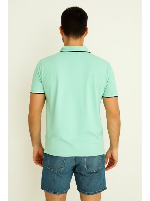 Thomas Jeans piké galléros póló mentazöld