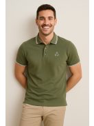 Thomas Jeans piké galléros póló katonazöld