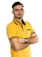 Pánske tričko s golierom Thomas Jeans v horčicovo žltej farbe