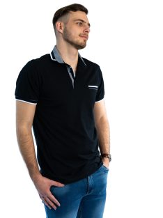 Thomas Jeans elegáns galléros póló éjkék