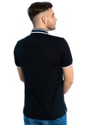 Elegantné tričko s golierom Thomas Jeans v tmavomodrej farbe