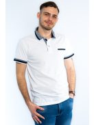 Thomas Jeans elegáns galléros póló fehér