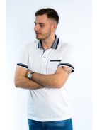 Thomas Jeans elegáns galléros póló fehér
