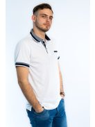 Elegantné biele tričko s golierom Thomas Jeans