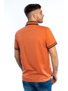 Elegantné tričko s golierom Thomas Jeans v tehlovej farbe