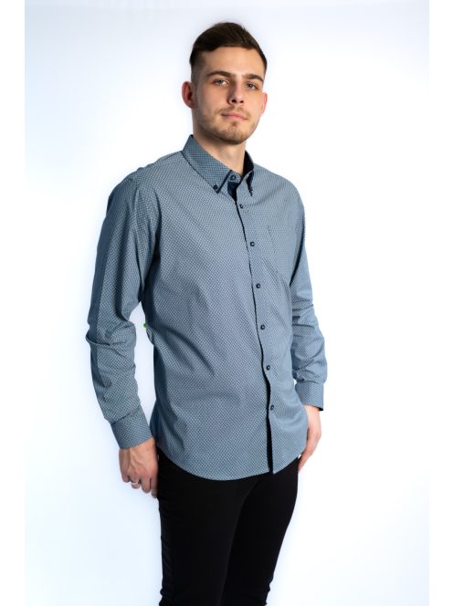 Thomas Jeans férfi ing kékesszürke, regular fit