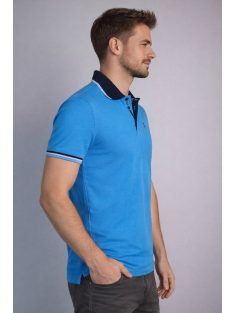 Modré tričko s golierom Thomas Jeans