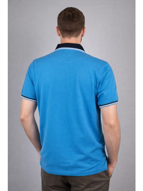 Thomas Jeans galléros póló kék