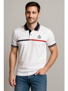 Elegantné tričko s golierom a pruhom od Thomas Jeans