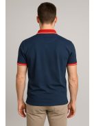 Thomas Jeans sötétkék galléros póló, vékony csíkkal