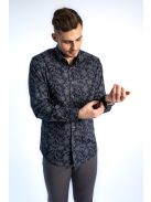 Thomas Jeans férfi ing éjkék nagymintás