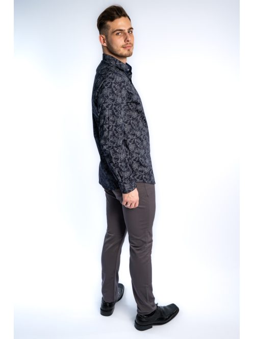 Thomas Jeans férfi ing éjkék nagymintás