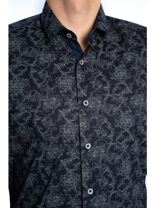 Thomas Jeans férfi ing éjkék nagymintás