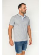 Thomas Jeans férfi galléros póló ringlis szürke