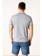 Thomas Jeans férfi galléros póló ringlis szürke