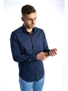 Thomas Jeans férfi ing sötétkék aprómintás