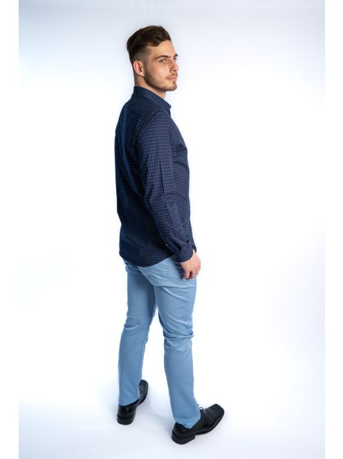 Thomas Jeans férfi ing sötétkék aprómintás